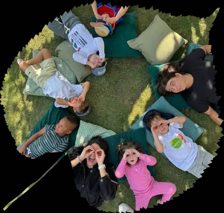 Children engaged in outdoor learning at Forest Oasis Nursery