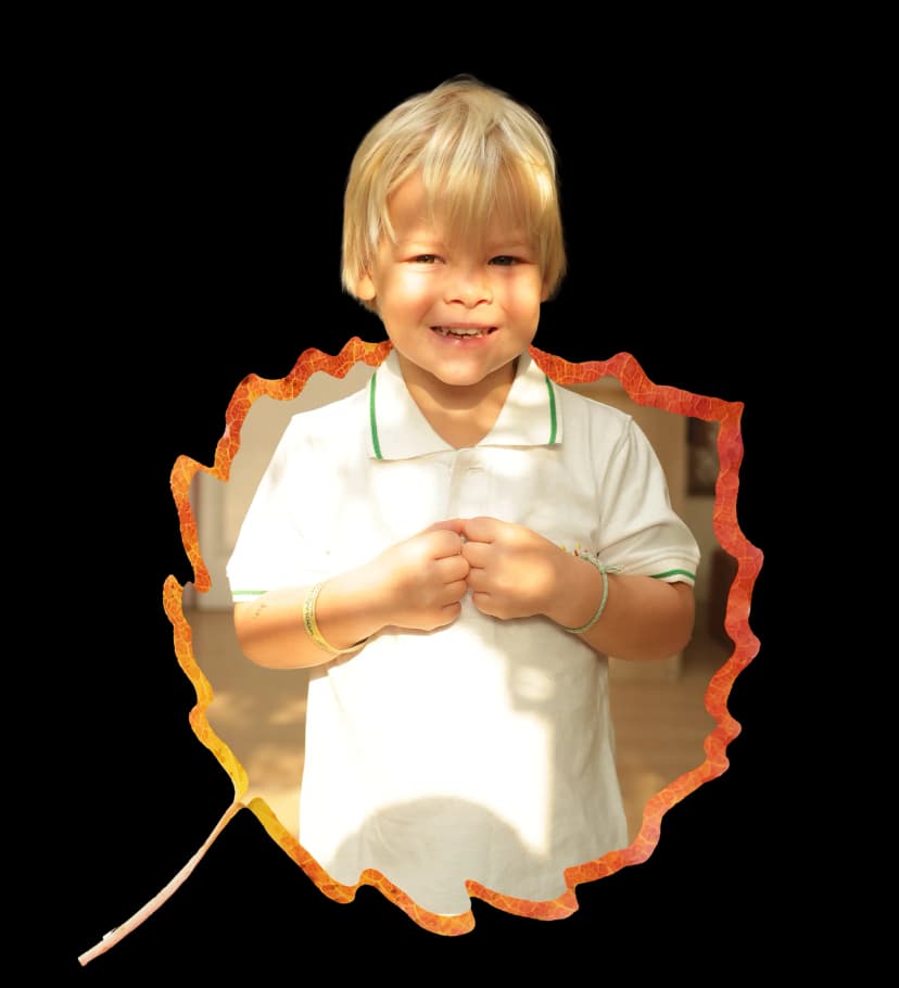 Boy standing at Forest Oasis Nursery