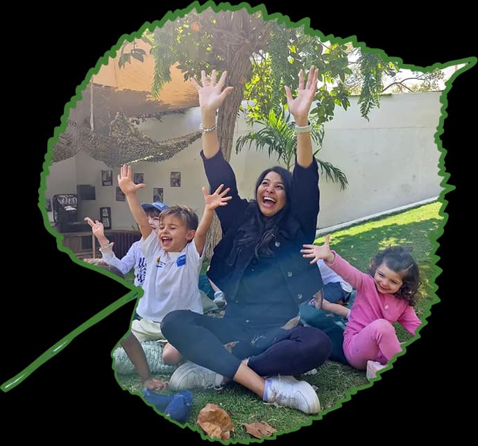 Children exploring outdoors at Forest Oasis Nursery