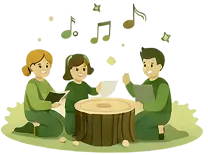 Storytelling, singing, mindfulness outdoors